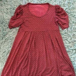 Stretchy mini babydoll dress